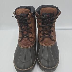 Redhead Mens Boots 10 Brown Leather Steel Shank Insulated with‎ Thinsulate Warm